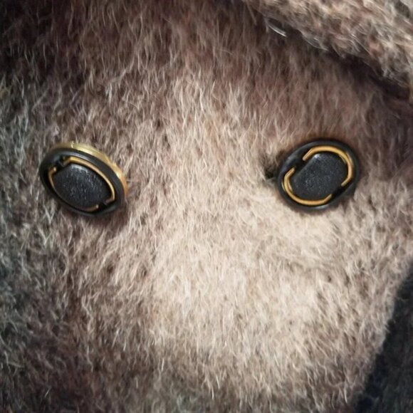 Vintage 100% Pure Mohair Belted Long Coat - Picture 10 of 16